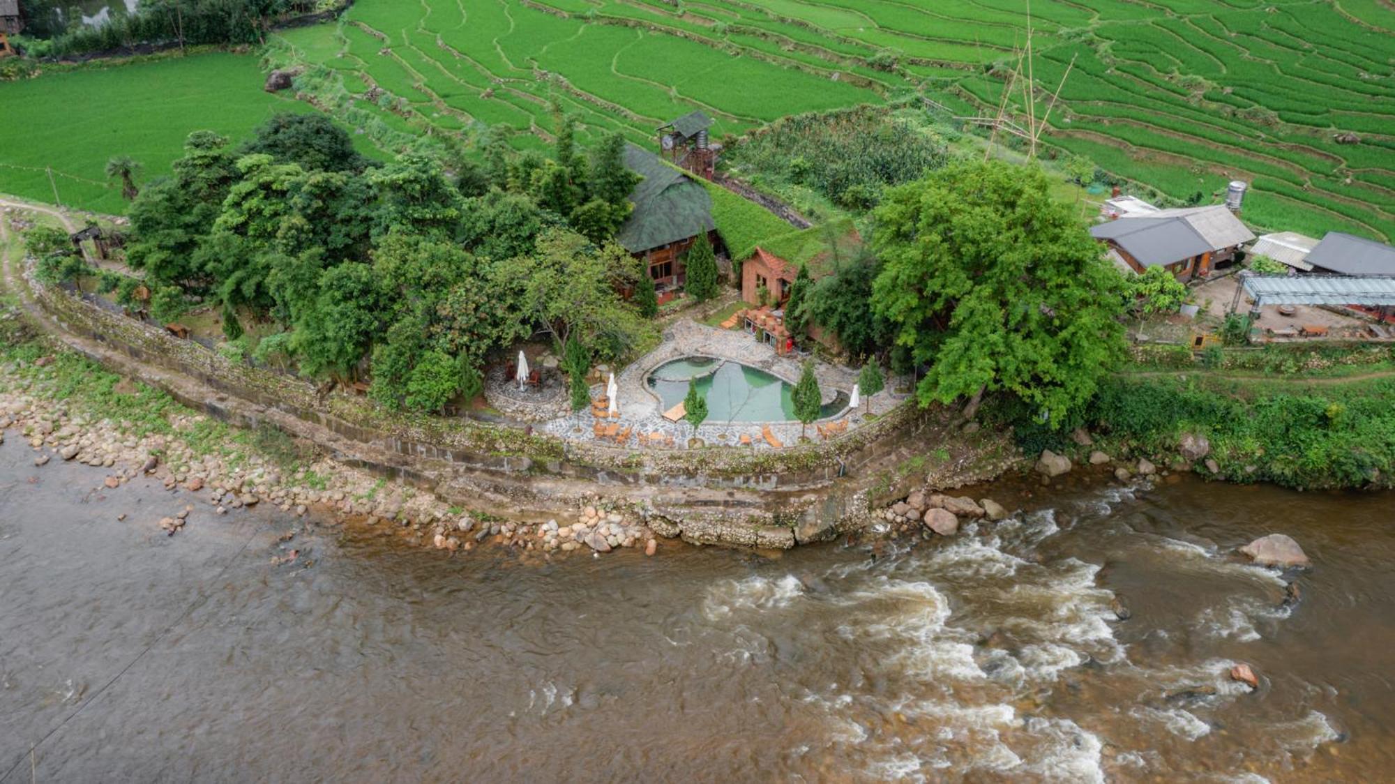 Sapa Riverside Ecolodge & Spa Экстерьер фото